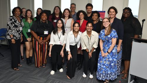 CEO staff and student workers at the 20th Anniversary Celebration (September 2024).